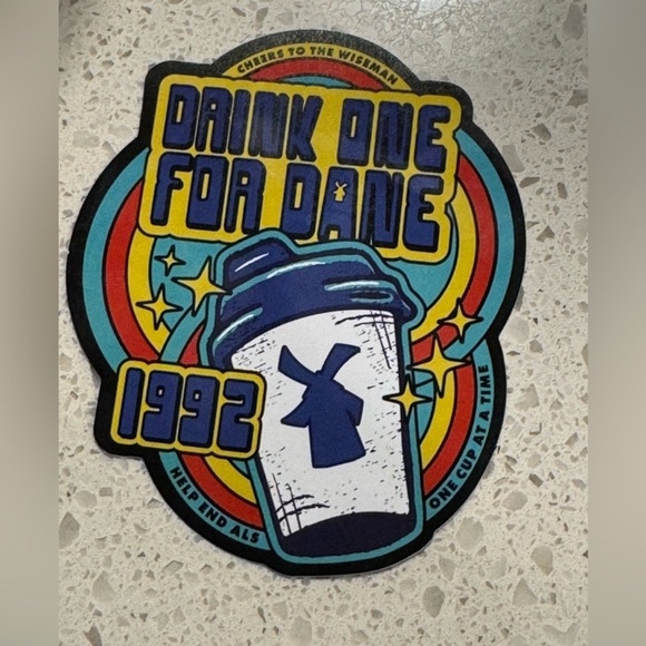 Dutch Bros Sticker Drink One for Dane 1992 - 05/16 - Picture 1 of 4
